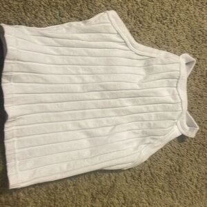 white tank top